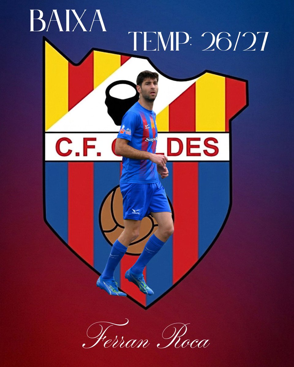 cfcaldes's tweet photo. Després de tantes batalles defensant aquest escut, avui diem adeu a un autèntic referent. Un líder dins del camp, un capità exemplar i un jugador que ha deixat empremta en cada temporada amb nosaltres.
@FerranRoca4 https://t.co/wZ0adAykBZ