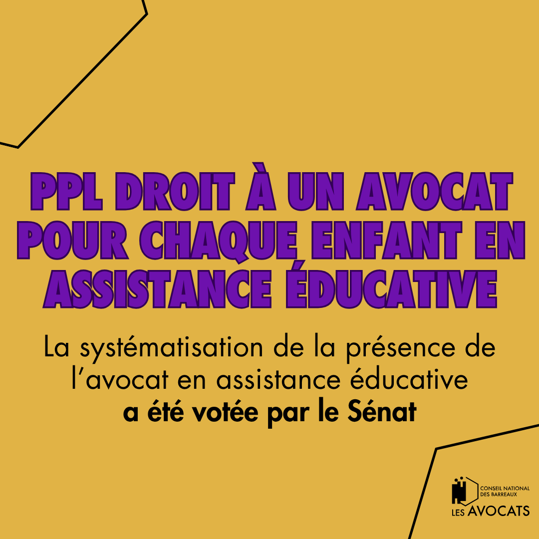 CNBarreaux's tweet photo. [𝐏𝐫𝐨𝐭𝐞𝐜𝐭𝐢𝐨𝐧 𝐝𝐞 𝐥’𝐞𝐧𝐟𝐚𝐧𝐜𝐞 ⚖️] Après cinq années de mobilisation, la systématisation de la présence de l’avocat en assistance éducative a été votée par le Sénat ce jour et devrait être définitivement entérinée d’ici à la fin du mois de juin par l’Assemblée nationale.

Une avancée majeure pour les 3⃣8⃣0⃣ 0⃣0⃣0⃣ mineurs concernés par une mesure d’assistance éducative et les garanties procédurales, dont la profession d’avocat unie se félicite.