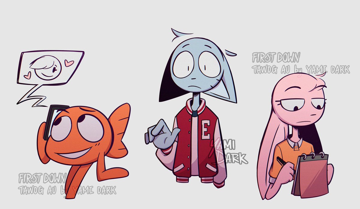 YamiDark8's tweet photo. Esto es parte de mi Tawog AU "First Down" 🐱x🏈 (gumball x Male Penny♂️)

En el segundo dibujo hubo un salto de tiempo de cuatro años, muchas cosas cambiaron en la familia Watterson.

Mi AU es un BL (chico x chico) https://t.co/6jTLfp1iLB