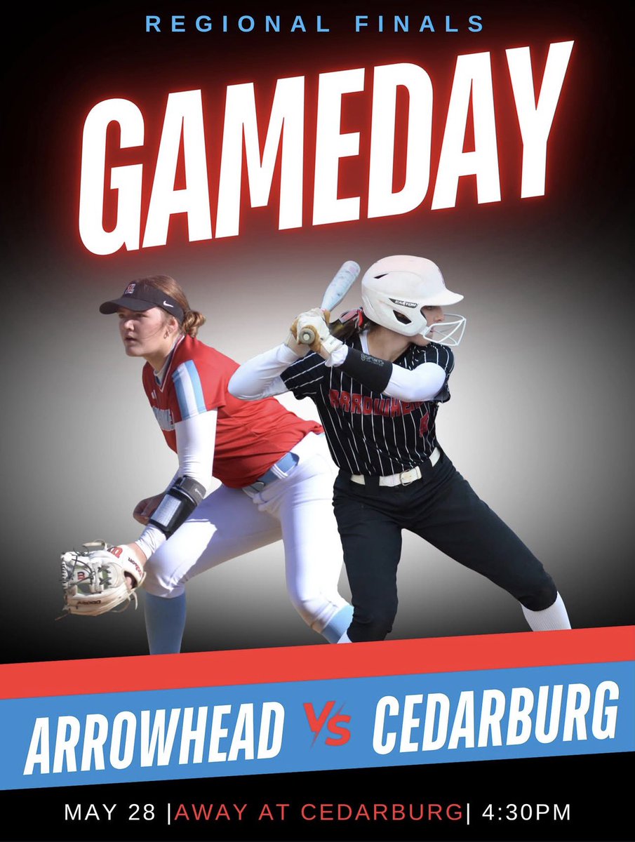 JadeLindauer's tweet photo. 🩵Regional Finals at 4:30 Tonight. ❤️
Come cheer us on or watch on GC. 🥎

@AHSsoftball1 @wiaawi @ProductionsW7 @WisPrepZone @JeffreyHagenau @ttsmevents @TampaMustangs @TampaMustangsNC

@lizjagielski @CoachC_Meg 
@MaggieMrowka @coach_kgreen @UKCoachLawson @CoachLaurenKarn @ElzeyMatt @SidwellRob @CommodoreBuc @CoachSorden @CoachKristaWood @coachKasey