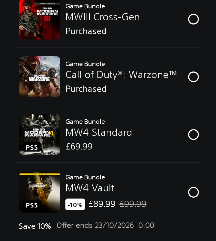 shellmantps's tweet photo. That can't be right 10% off #Mw4 on Playstation 😱 https://t.co/gf30ornW2h