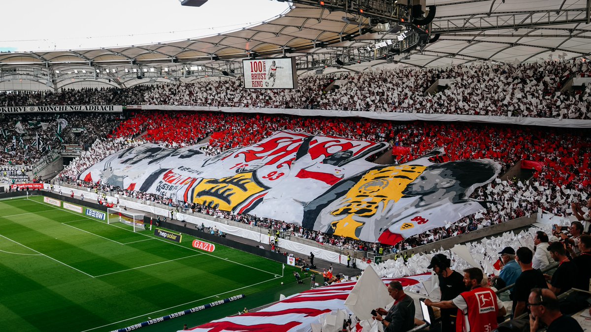 VfB's tweet photo. Choreos, die unter die Haut gingen! 😮‍💨

Ihr habt immer wieder unvergessliche Momente in dieser Saison geschaffen, die für immer in Erinnerung bleiben.

Dafür gebührt euch Fans unser Dank! 🤍❤️

#VfB | #VfB1893 https://t.co/sOJULa4FNw