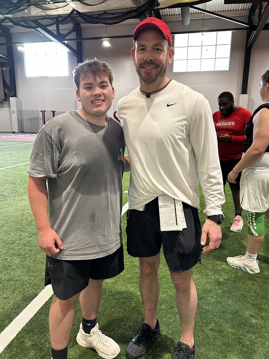 JoeSpadafore_79's tweet photo. I had a great time this past weekend at @MuskingumFB junior day, they have a beautiful campus and facilities, I want to thank @CoachMNardo and @keegan_linwood for having me https://t.co/7hMhR6qHXq