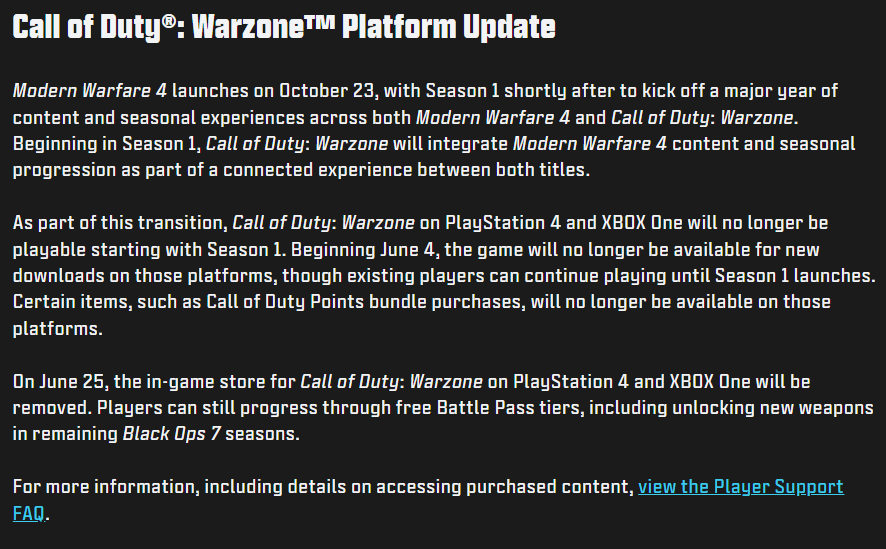 sourceeeezz's tweet photo. wait i dont get it, will Warzone have a separate client on a new engine with MW4 content and a full reset of everything that was in WZ2? or do they want to just dump 5 games into one pile by porting WZ2 to a new engine?
@CallofDuty @CallofDutyCM @InfinityWard @RavenSoftware https://t.co/X7lmdEyXMW