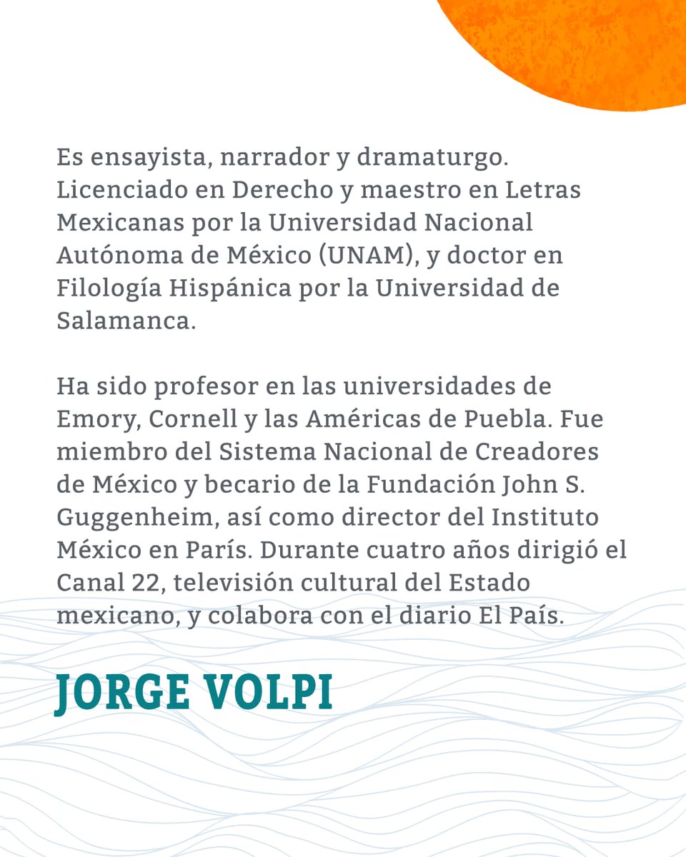 mardepalabrasrd's tweet photo. En el conversatorio: Ficciones de un continente, Jorge Volpi, ensayista y narrador mexicano, compartirá una mirada aguda sobre cómo la narrativa contemporánea reinventa América Latina y convierte sus mensajes, memorias y contradicciones en universos literarios.📚 https://t.co/1v3terZ2uc