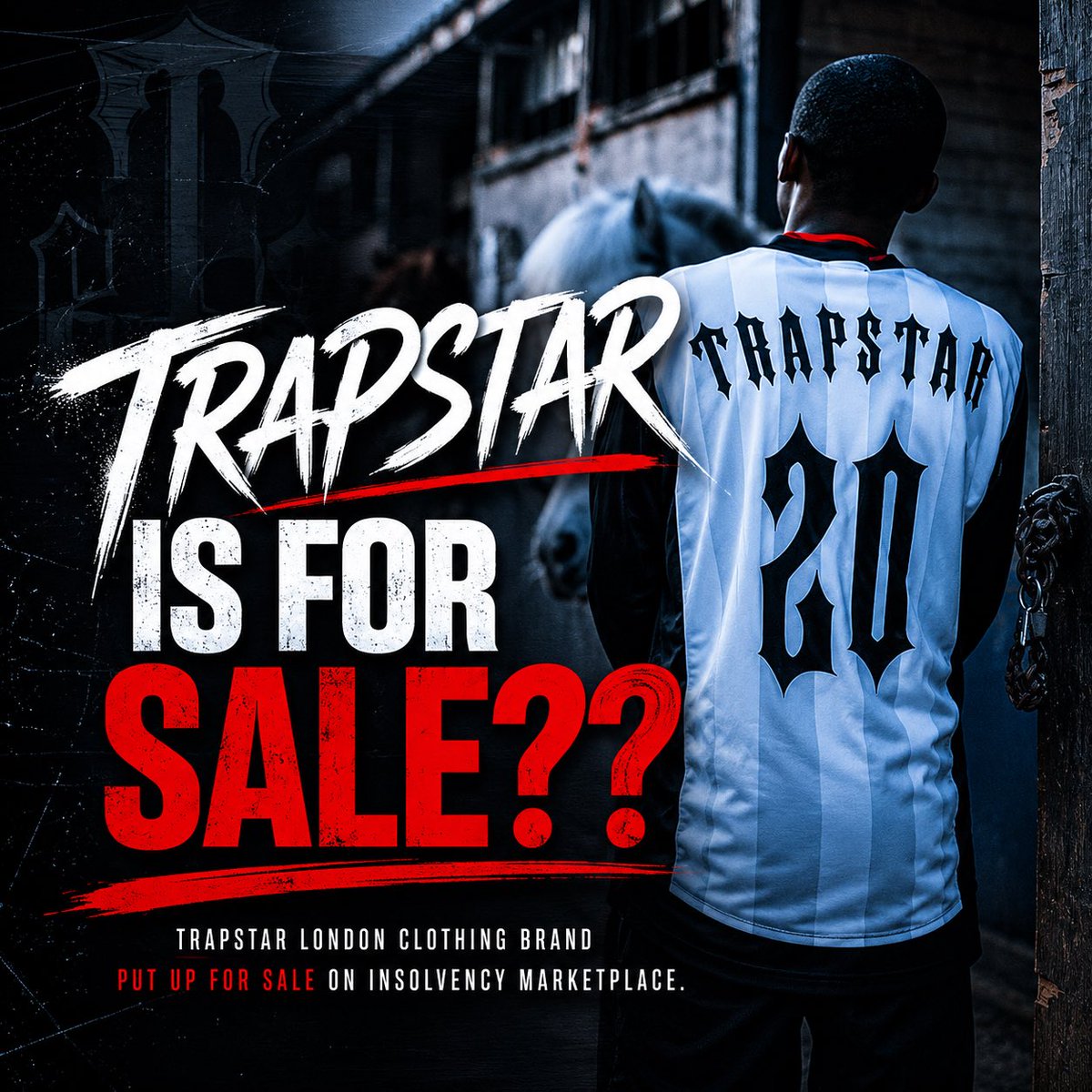 TrappedMagazine's tweet photo. Trapstar London is for Sale??

According to @CityAM Trapstar London has been put up for sale on an unnamed Insolvency workplace. The West London Streetwear brand one of the pioneers of UK Streetwear industry may be in problems. Full post on our Instagram. https://t.co/831a2FFXAw