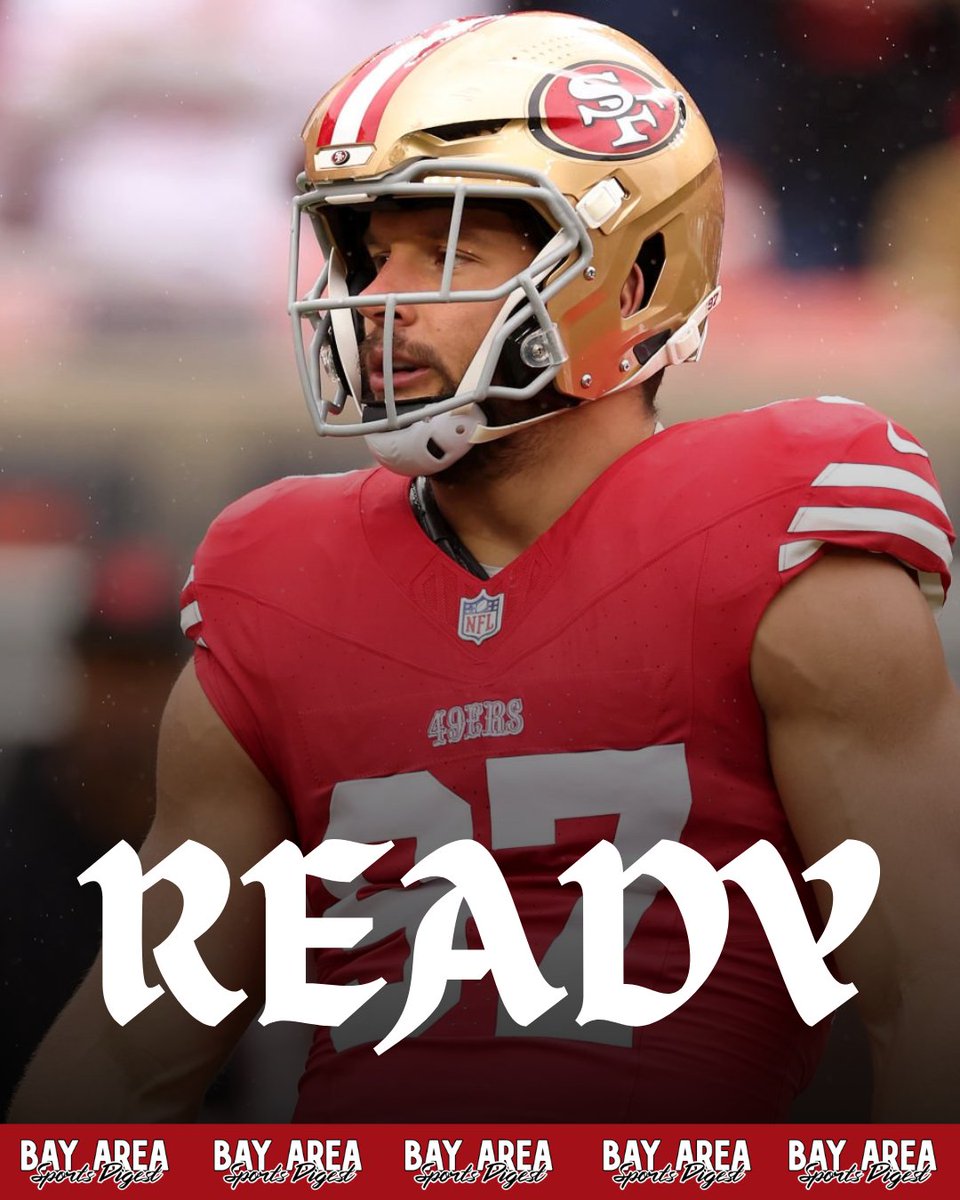 LeoLuna93's tweet photo. 49ers DE Nick Bosa said he’s making strong progress in his recovery and physical therapy (ACL), and remains on pace to be ready for the full 17-game regular season. https://t.co/ojtYVHJozB