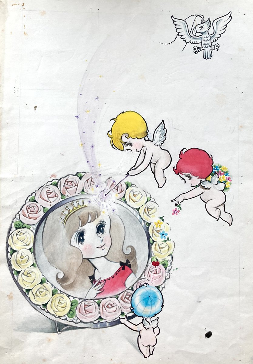 masako_wtnb's tweet photo. 原画紹介　第１２０弾

［まさこ先生ご本人より］

５月って気持ちがいいわね〜。
風に新緑の香りがするわ〜。

#わたなべまさこ
#少女漫画家 https://t.co/Txgf2Pzf90