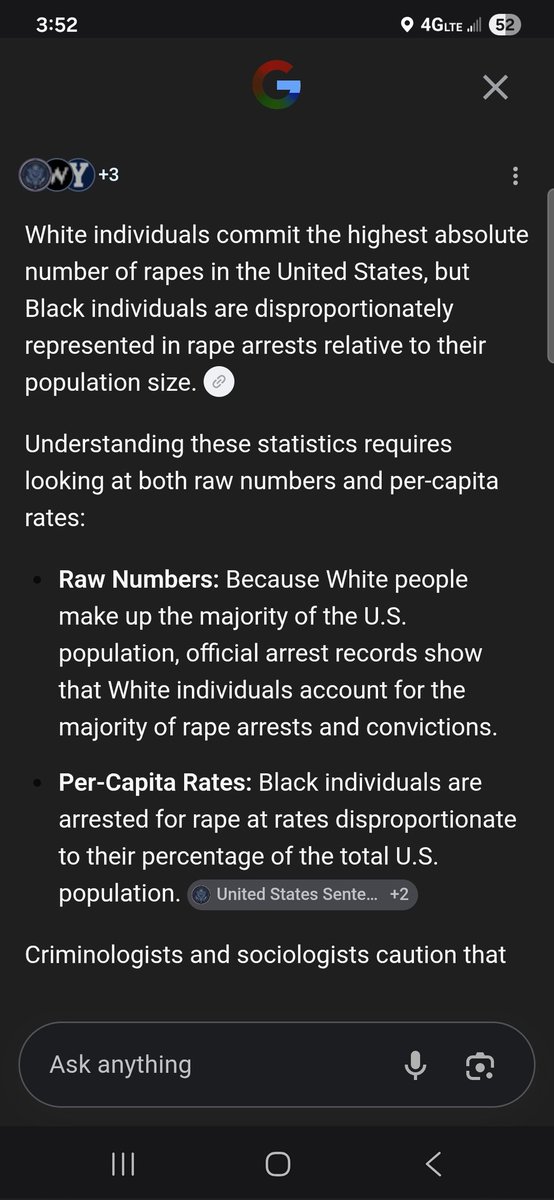 KusikAaron's tweet photo. @JaredBurden36 @thegabriel72 Here you go straight from Google so you can understand numbers... the problem is why 14% of the populous is committing 60% of the total violent crimes..... https://t.co/CbHEHaeWbT