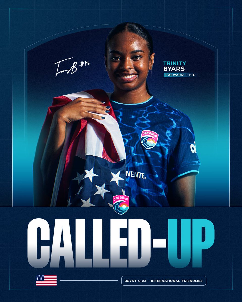 sandiegowavefc's tweet photo. BYARS IS BACK WITH THE @USYNT 🇺🇸

Trinity will join the U-23 squad in Brazil for June camp and international friendlies! https://t.co/hnEiSMGw5J