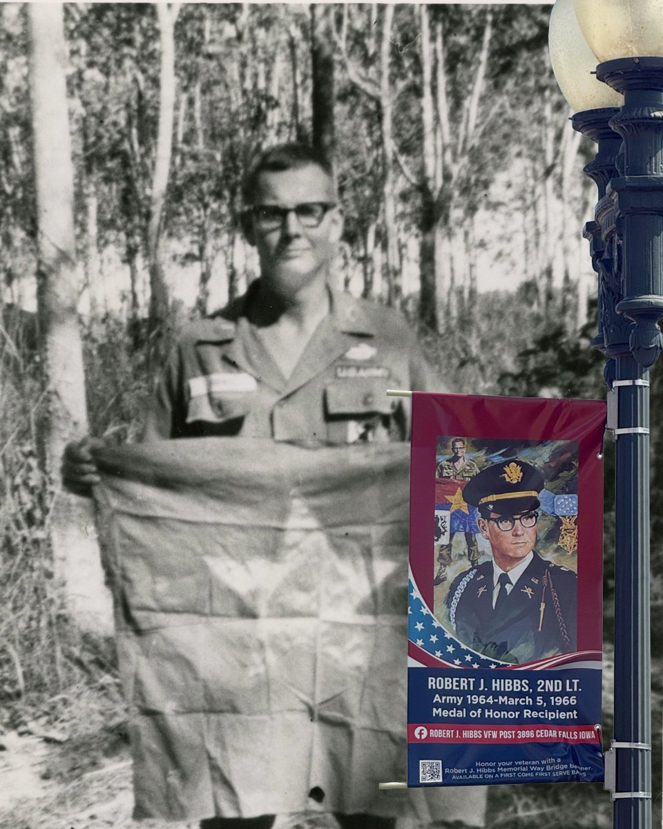 northerniowa's tweet photo. 60 years ago, State College alum Robert J. Hibbs made the ultimate sacrifice while serving in the Vietnam War. As UNI marks 150 years, we remember a Panther whose courage and character continue to leave a lasting impact on our community and beyond. #UNI150

You can read his story at the link below 👇

https://t.co/4SV2KUmmhu
