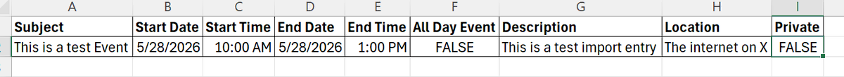 bareinmind72's tweet photo. @_2th_fairy Format the events in the format of the attached screenshot. When done, save as a CSV (Comma Seperateted Value) file. Once done follow the instructions below to import. https://t.co/e1ZSdHGkOM
