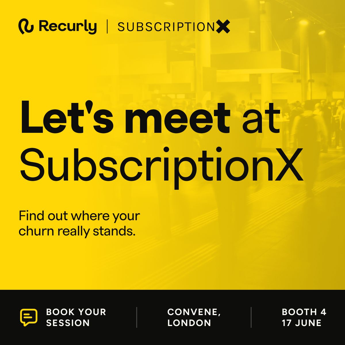 recurly's tweet photo. If you’re going to SubscriptionX, make sure Recurly is on your schedule 📍
We’re sitting down with subscription brands to talk churn, recoverable revenue, and the small changes that can make a surprisingly big impact.
Book a time before spots disappear 👉 https://t.co/Rv12NywWD4 https://t.co/5kqUAq8z4O