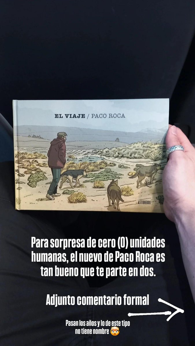 pabloLapenna's tweet photo. Para sorpresa de cero (0) unidades humanas...
El Viaje de Paco Roca en 2 fotos 👇
Tremendo. https://t.co/YBgNGG0SWZ