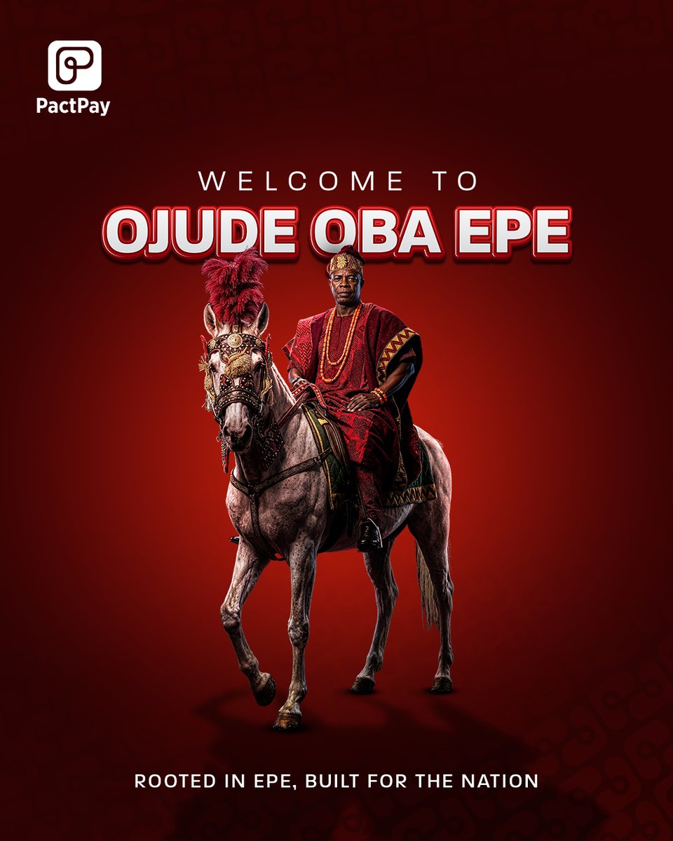 pactmfb's tweet photo. Countdown to grandeur!

Just ONE DAY TO GO until the spectacular Ojude Oba Epe  Proudly Partnered by PactPay. Get ready for culture, celebration, and unforgettable moments. See you there! 

#OjudeObaEpe #OneDayToGo #PactPay https://t.co/sgSkOWiv24