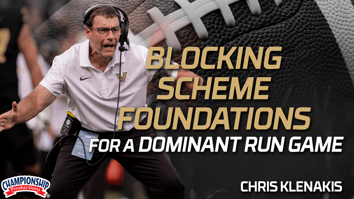 ChampProduction's tweet photo. 🔥Mastering the "Double Arc and Slice": How to Adjust Your Run Scheme on the Fly🏈
👀In this technical breakdown, learn the essential rules for the "Double Arc and Slice" scheme and how to adapt when defensive alignments - like a C-gap defender or a loose nine-technique - take away your free access. @VandyFootball's Chris Klenakis explains how to seamlessly transition into a high-leverage "Arc and Slice" to keep your numbers right and your quarterback safe.
⚡️Featured in the full-length video: "Blocking Scheme Foundations for a Dominant Run Game"
👉 Learn more here: https://t.co/oz7AS8QaiO
#learnfromthebest #becomeyourbest #fyp #practicedrills #championshipproductions #footballcoach #rungame #footballvideo