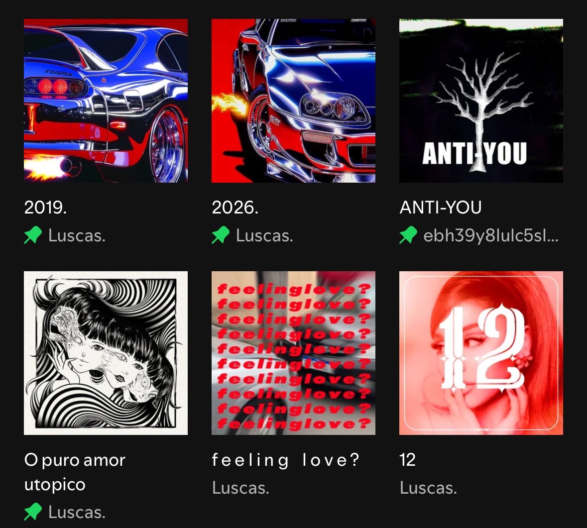 Luc4s_kun's tweet photo. Sou apaixonado pela sensação e fase que cada playlist minha representa. https://t.co/kMdE2pKi2X