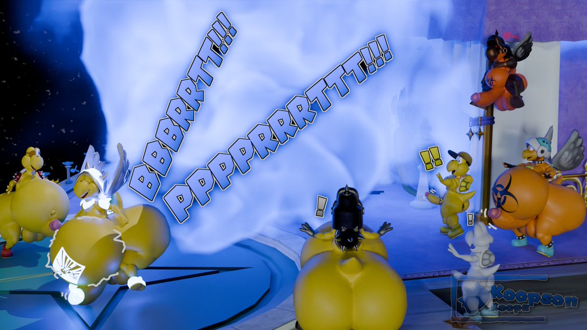 KoopsonKoopa's tweet photo. CW: Hyperfart

During our visit at The Comet Observatory, crater felt very gassy atm, so he decided to pass gass. Well... he was in his charged form by accident and didnt noticed it, and well... its now a public stunt. 

#Hyperfart #Koopa #NSFW #KoopaGeneral https://t.co/XVJVA9gaxn