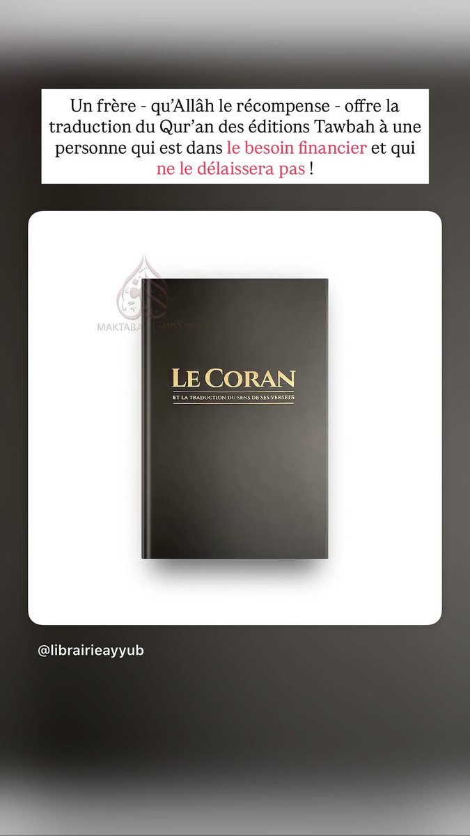 LibrairieAyyub's tweet photo. Il faut juste nous dm pour les personnes intéressés. https://t.co/Ij8a0tlB0F