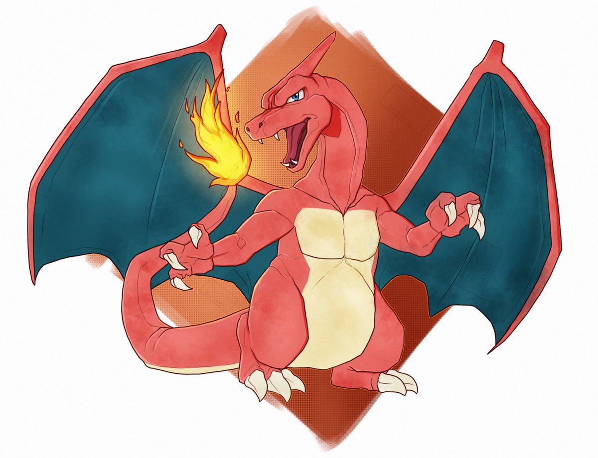 Zenithell's tweet photo. What if Charizard looked like Charmeleon? https://t.co/SNHPoMIV0w