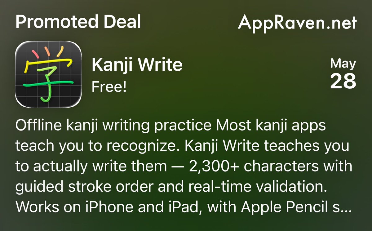 AppRaven: Apps Gone Free tweet media