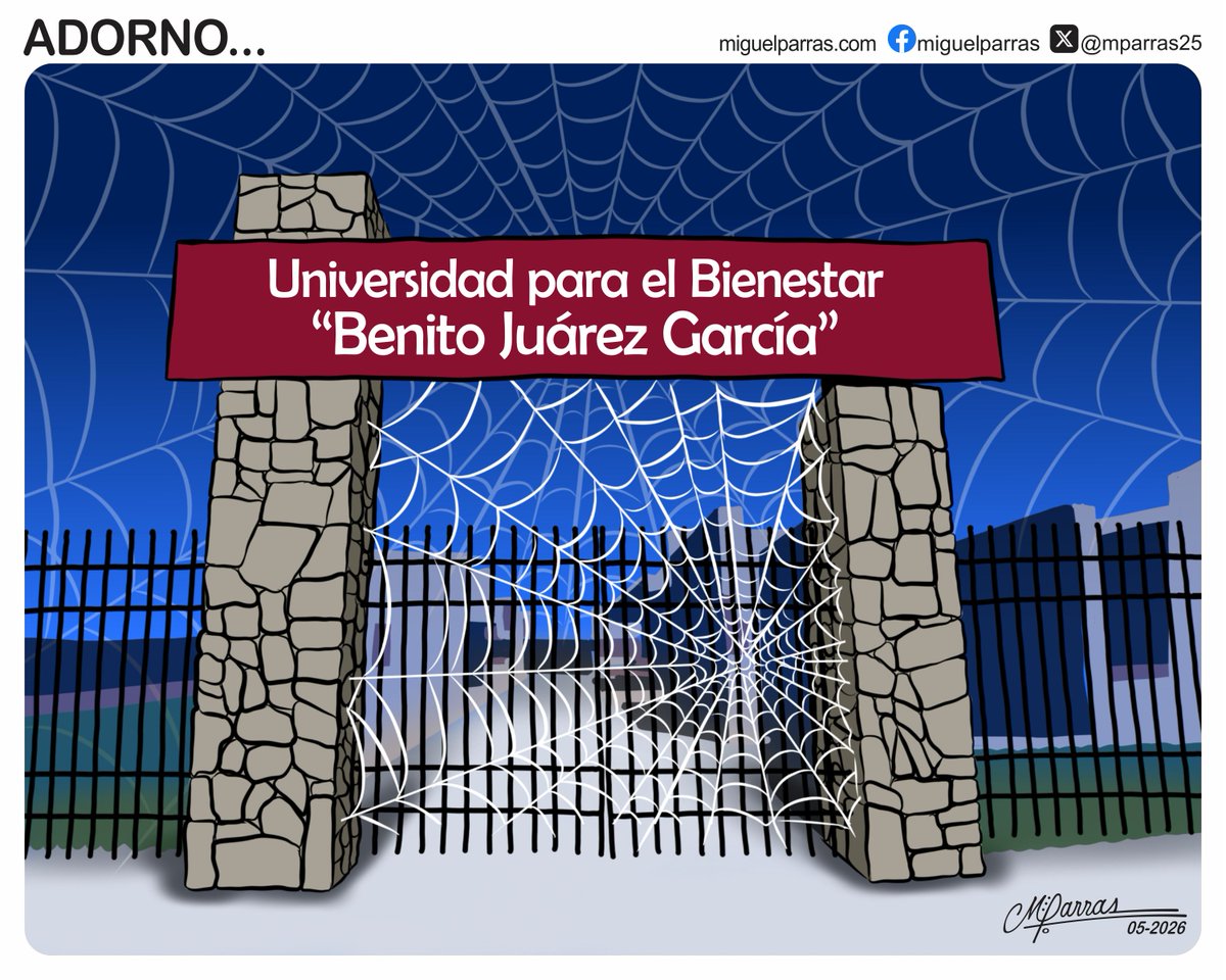 mparras25's tweet photo. ADORNO, Así, las Universidades Benito Juárez "Patito". @El_DiarioMx https://t.co/2L6xHbvyPl https://t.co/pIT9NreVi9