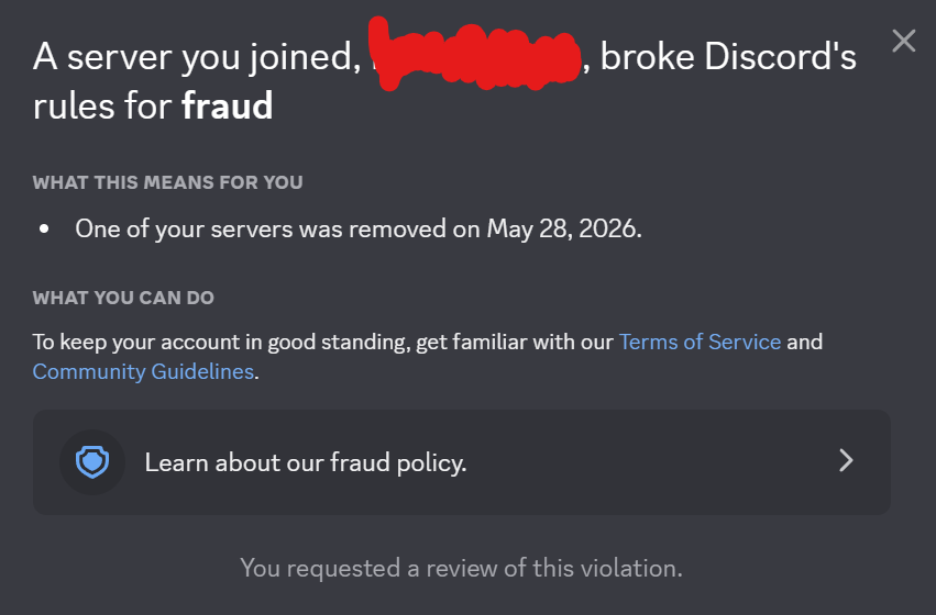 blubyssss's tweet photo. 2nd time this week my Discord server's been falsely mass reported by bots and deleted. 

Your support system and automated moderation systems are laughable.

@svishnevskiy @discord @discord_support https://t.co/Gto2zeDH3o