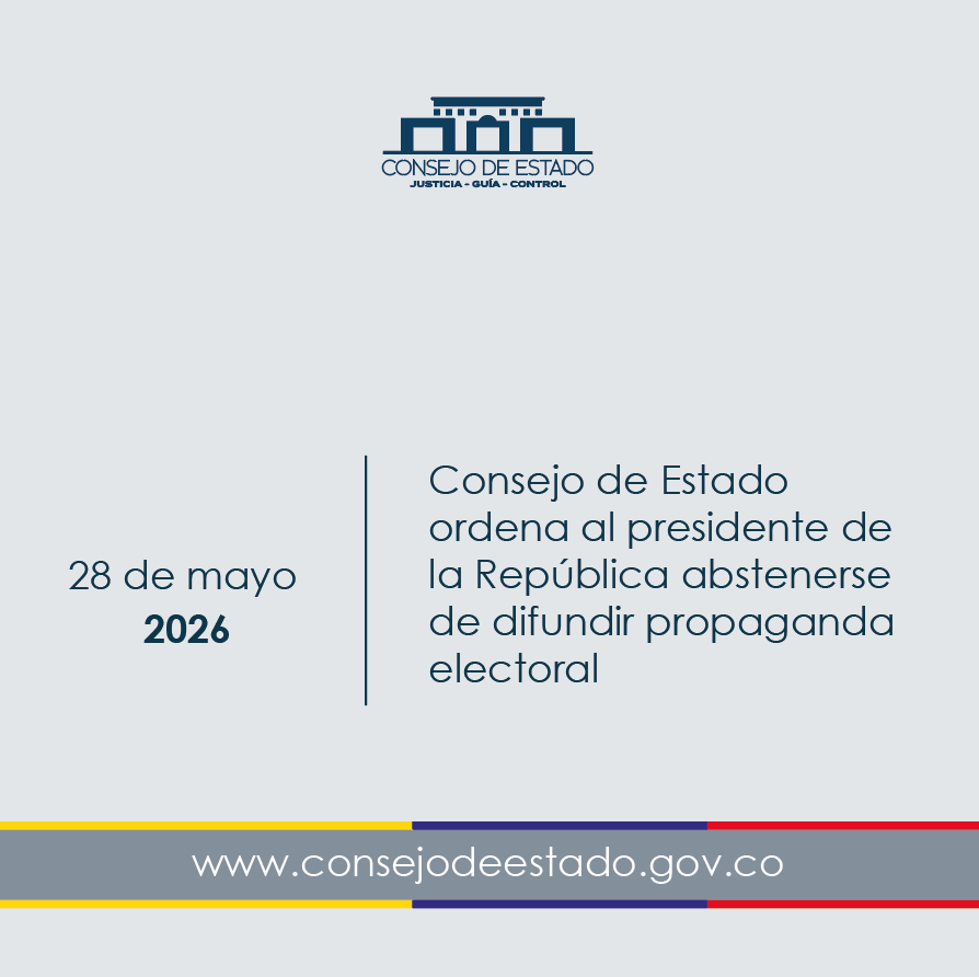 Consejo de Estado tweet media