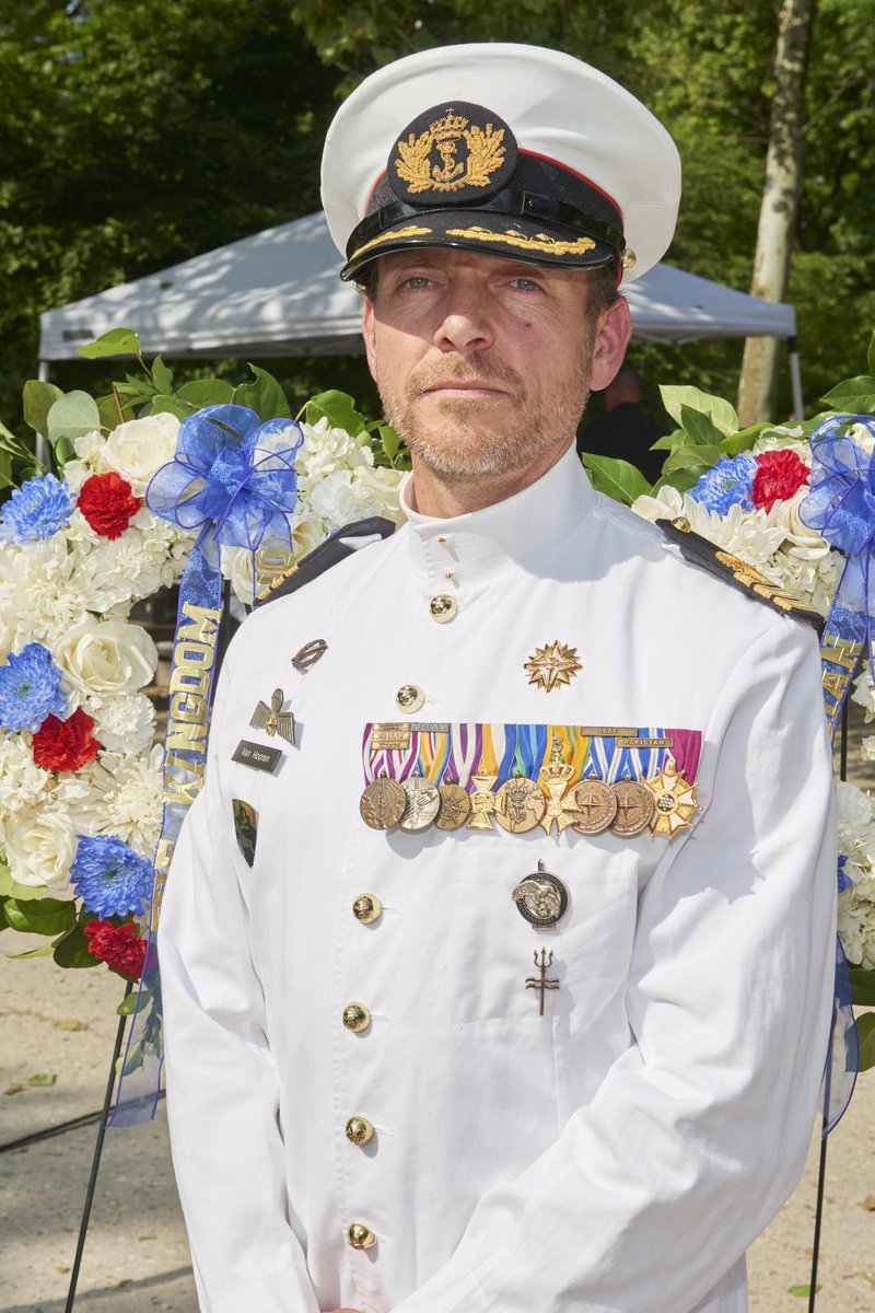 KingdomNL_UN's tweet photo. The UN and its Charter were created to “save succeeding generations from the scourge of war.”

We honored the thousands who lost their lives. #KingdomNL Lt Cl Van Hooren laid a wreath remembering over 4,600 missing sailors and service members who never returned home. https://t.co/1JnXR67US4