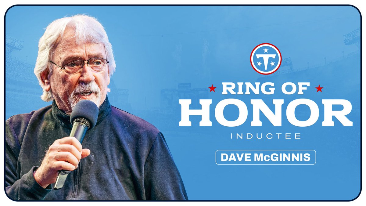 jwyattsports's tweet photo. Former @Titans coach, @TitansRadio analyst Dave McGinnis to be inducted into franchise’s Ring of Honor.
 
“His selflessness, passion for the game, and ability to bring out the best in others truly embodied what it means to be a Tennessee Titan.”
 
READ https://t.co/ZZFj2ONoo4 https://t.co/sw19Btj7G5