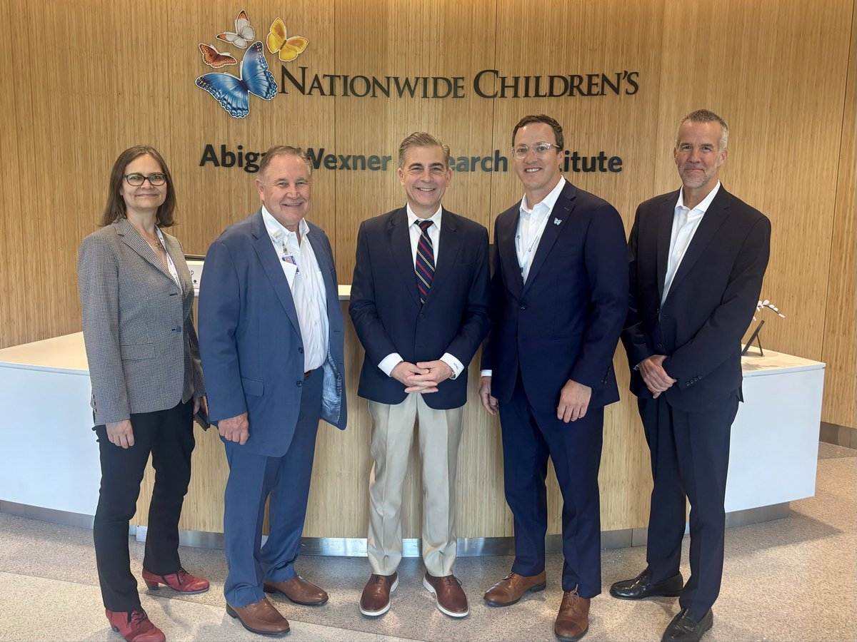 RepMikeCarey's tweet photo. It was great to spend time at Nationwide Children’s Hospital today learning more about the work they’re doing to deliver world-class care for children while pushing the boundaries of pediatric research and treatment. Their team is tackling everything from behavioral health to genomics, helping shape the future of medicine right here in Central Ohio.

Grateful for the chance to meet with their team and hear more about the work impacting families across our state and the world every day.