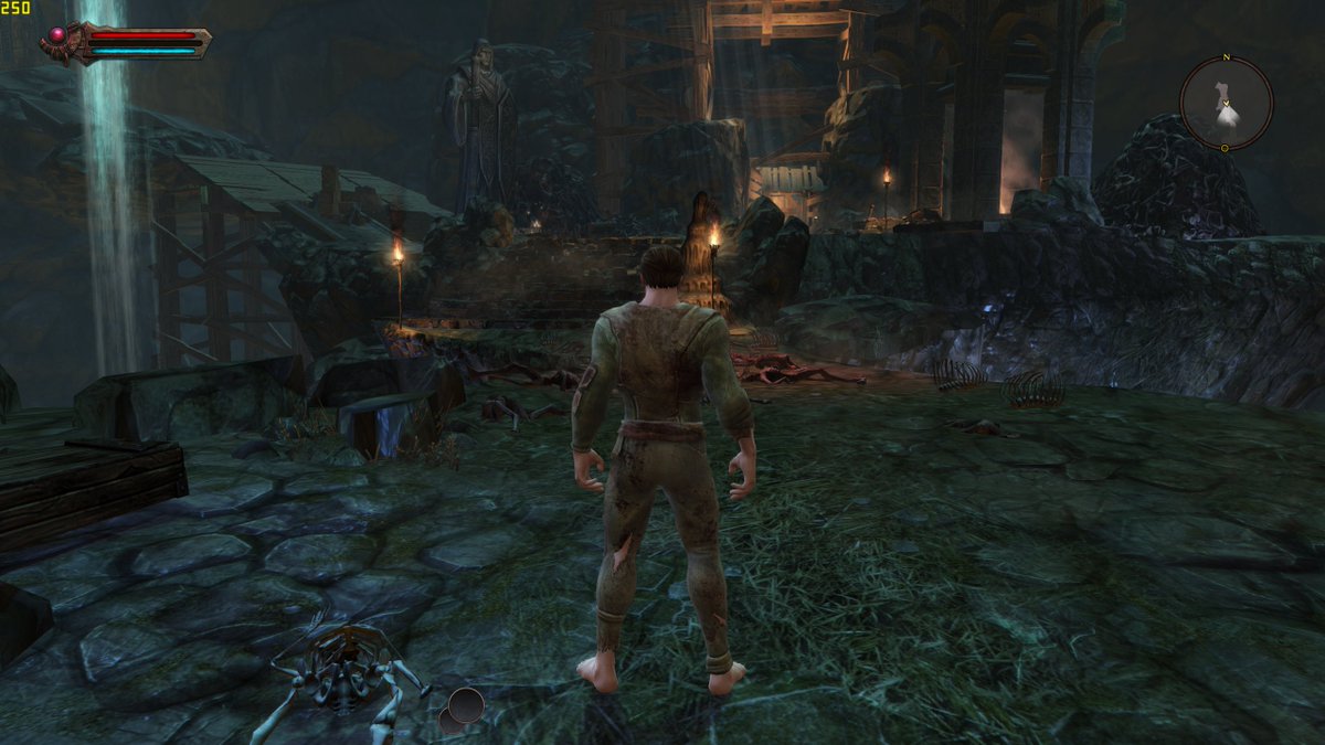 Tozzeb's tweet photo. Kingdoms of Amalur: Reckoning, the original 2012-release version on PC. 1440p @ 120Hz (But as you can see, it goes beyond my monitor's refresh rate to 250fps in the starter area). Intel Arc A770. So smooth 🤤 https://t.co/VlnXvMxtxu