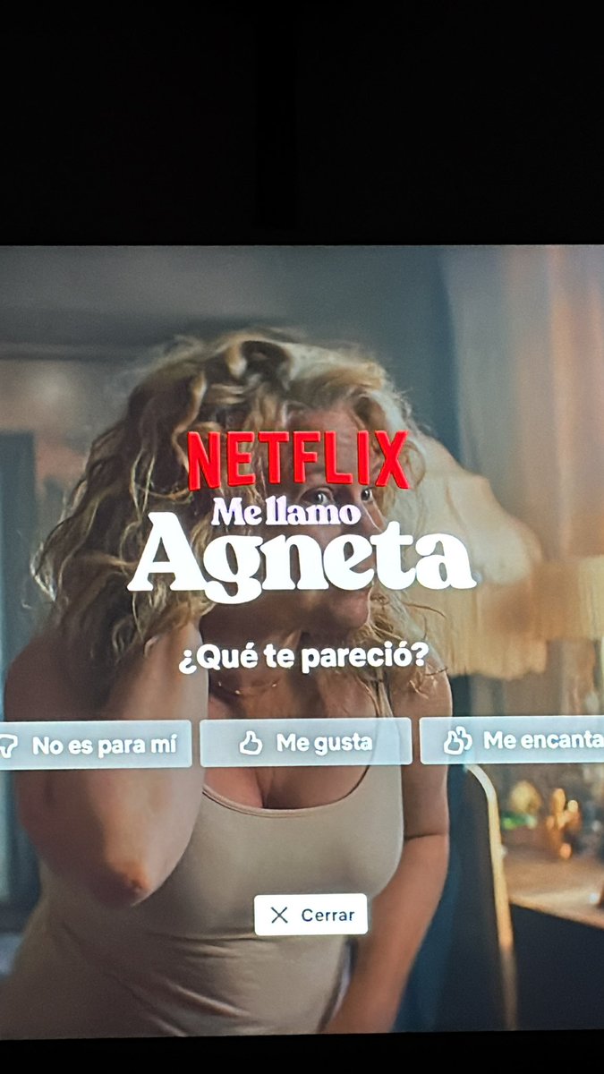 MathiGV's tweet photo. Háganse un hermoso mimo y mire n Me llamo Agneta en Netflix https://t.co/Xd60LbOXt8