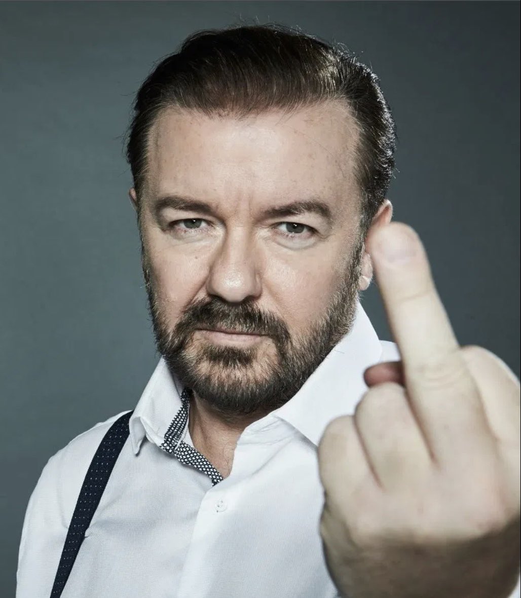gervaisclips's tweet photo. “Just because you’re offended doesn’t mean you’re right.” - Ricky Gervais https://t.co/lcWyzFZQUm