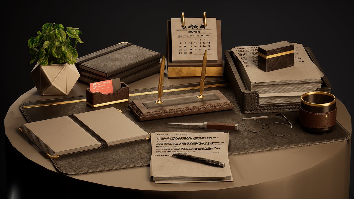 SweetDreamGames's tweet photo. Dialing in another executive desk setup for the Office Essentials pack.
Still focusing on clean props, believable scale, and materials that feel right in a real-time scene.
#UnrealEngine #GameDev #3DArt #EnvironmentArt #GameAssets https://t.co/getKsehrZX