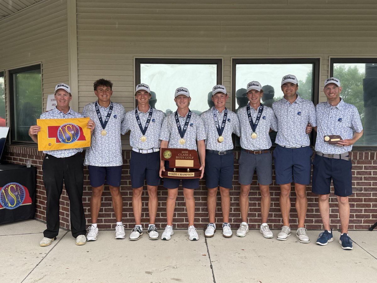EastSpartans's tweet photo. 2026 NSAA BOYS STATE GOLF CHAMPIONS - LINCOLN EAST SPARTANS!!! https://t.co/61fqp75hNq