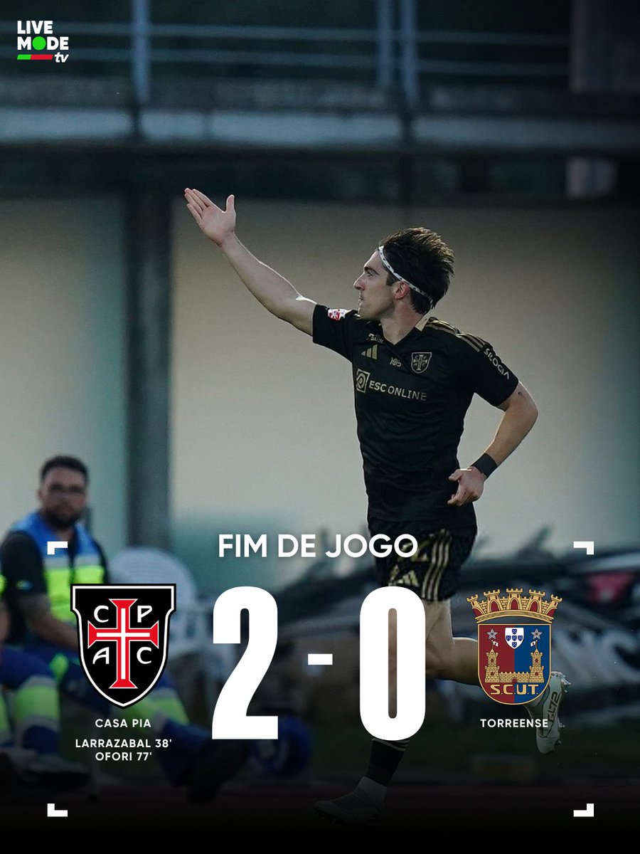 LiveModeTV_PT's tweet photo. O CASA PIA ESTRAGA A SEMANA DE SONHO DO TORREENSE E SEGURA O LUGAR NA PRIMEIRA LIGA PORTUGUESA!! 🥶

#SempreOnLMTVPT #CasaPia #Torreense #LigaPortugal https://t.co/58Sprh8GSj