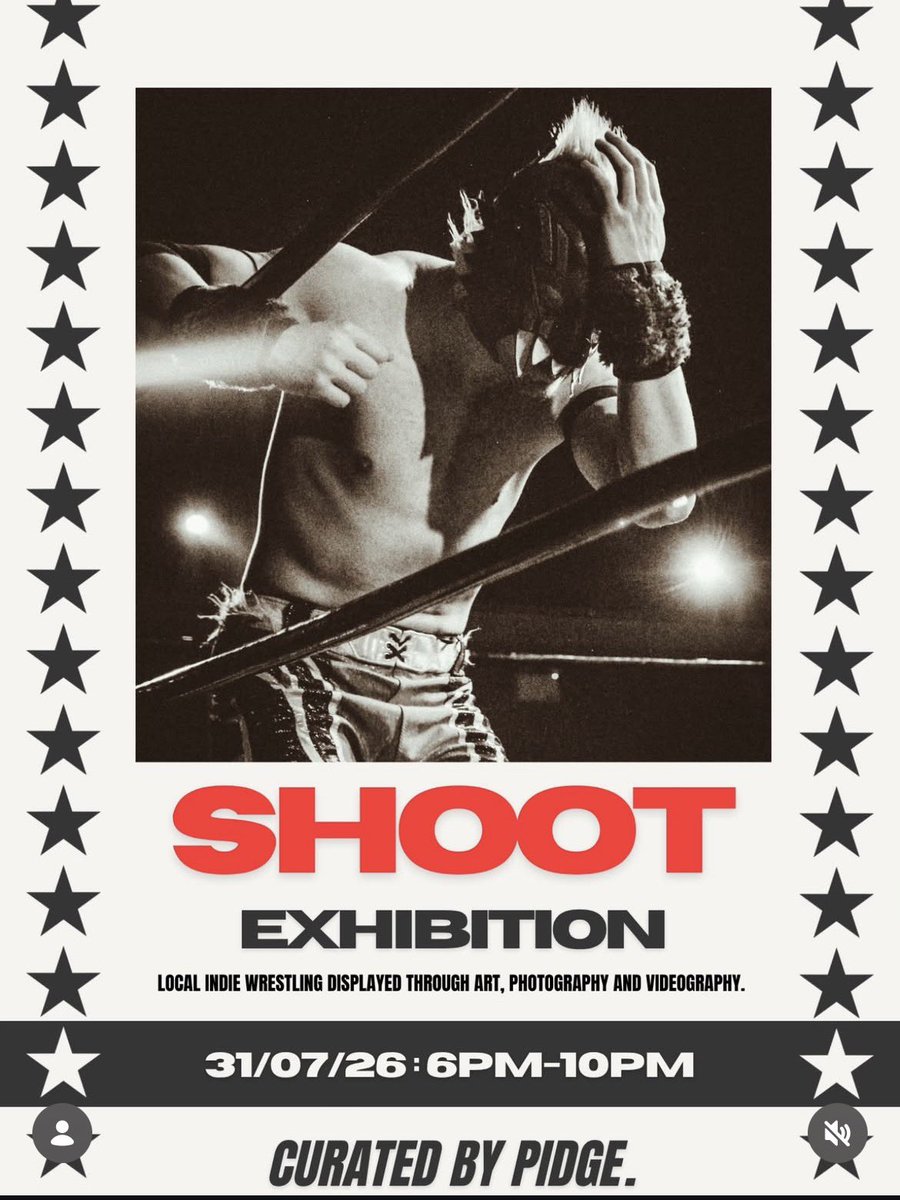 LucySimons_'s tweet photo. Just wanted to share this here since she doesn’t have X. 

My talented friend Pidge is putting on a unique wrestling-themed exhibition in Manchester on 31st July! 

Thrilled to be a sponsor at the Two Sweet Podcast! 

Early bird 🎟️ available now! 👇 https://t.co/4D7SRrRoWY