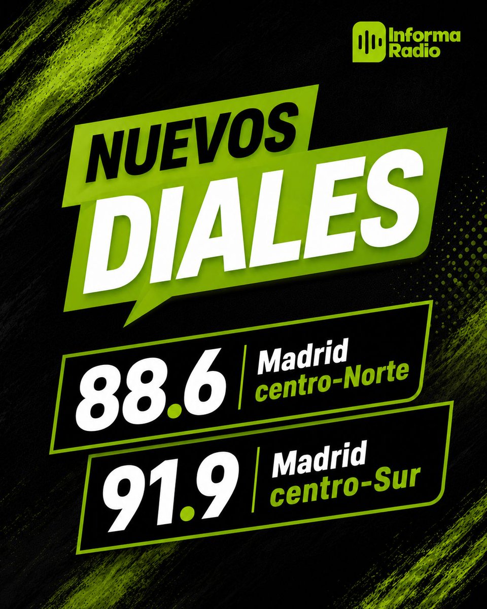 Javiergaciaisac's tweet photo. Nuevos diales en Madrid. @informaradio_ https://t.co/YHYI8r7h86