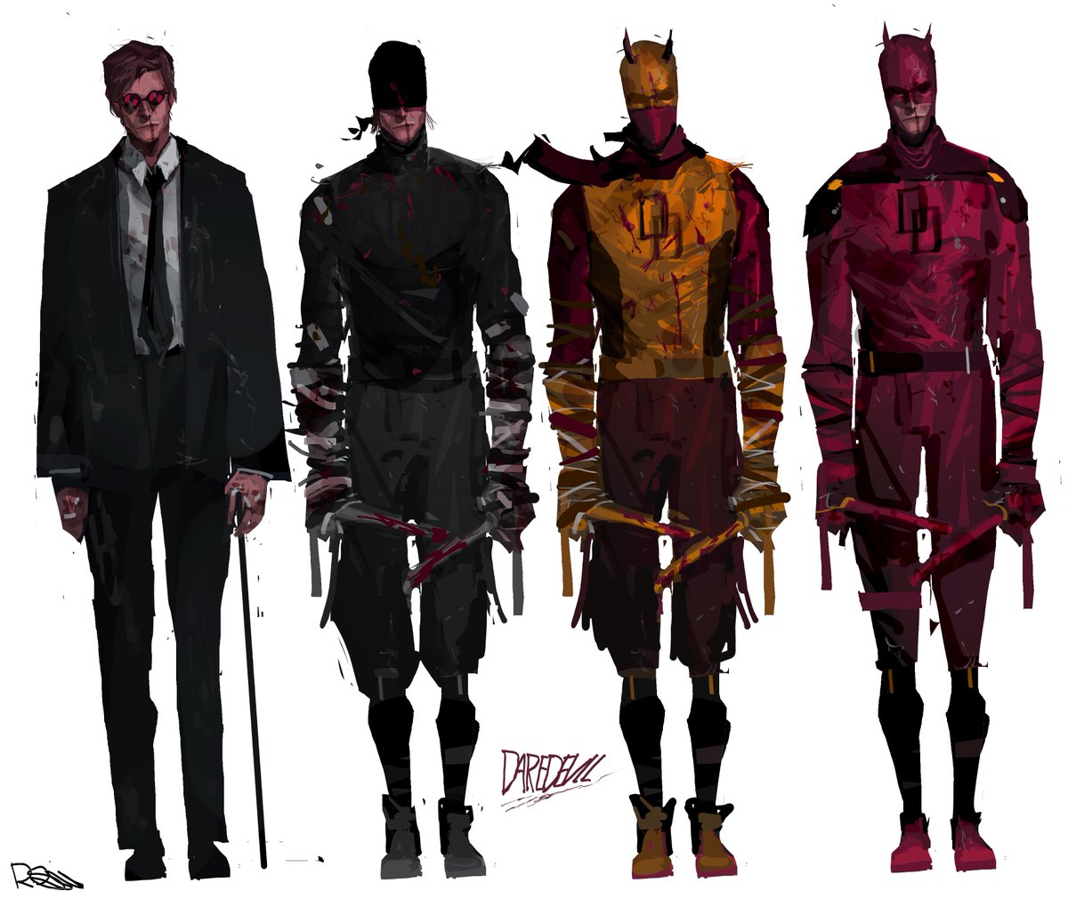 rxzarx's tweet photo. daredevil sketches https://t.co/xO8nAInTF8