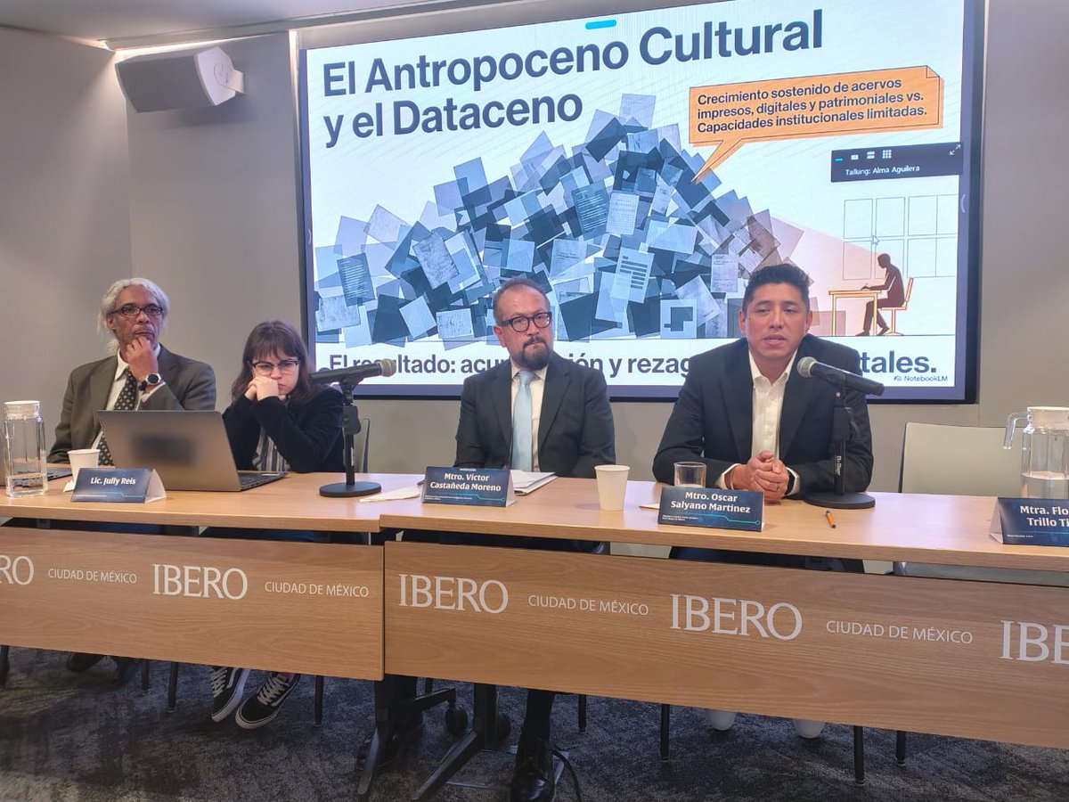 IIBI_UNAM_MX's tweet photo. 2/3 Hoy se reflexionó en conferencias magistrales, charlas y mesas redondas sobre datos y metadatos en la investigación, IA y tecnologías emergentes, interoperabilidad en la memoria del Antropoceno e innovación disruptiva. https://t.co/XMZHCIZQBd