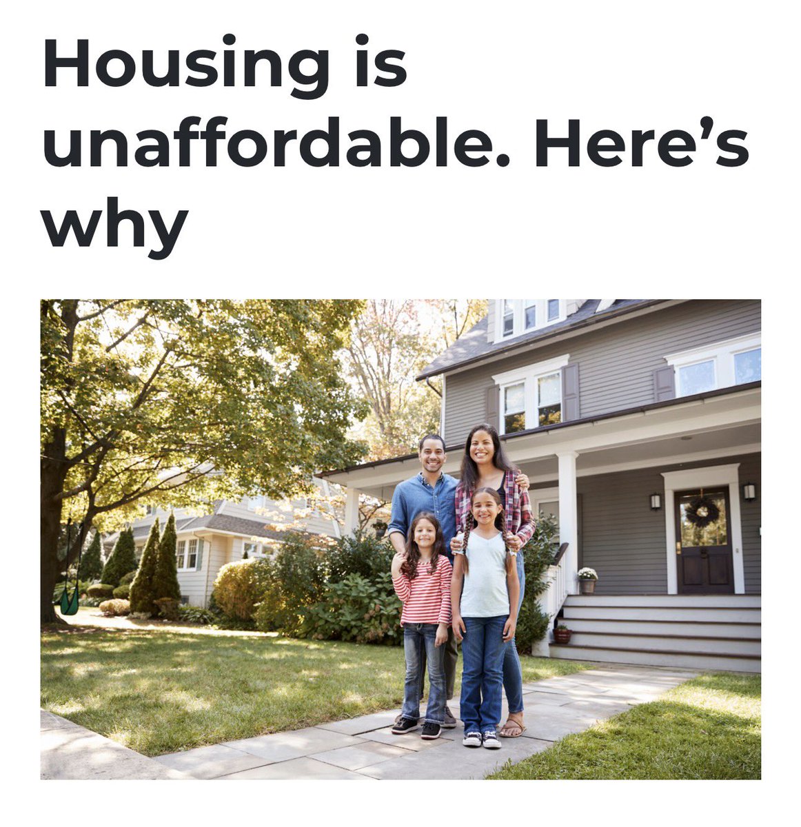 LIBREMichigan's tweet photo. Here are three ways the government drives up housing costs: 

1️⃣ Too many restrictions decide where homes can be built near you.

2️⃣ Then come the government delays.

3️⃣ And then there’s the permitting red tape. https://t.co/9igdQUfw8u