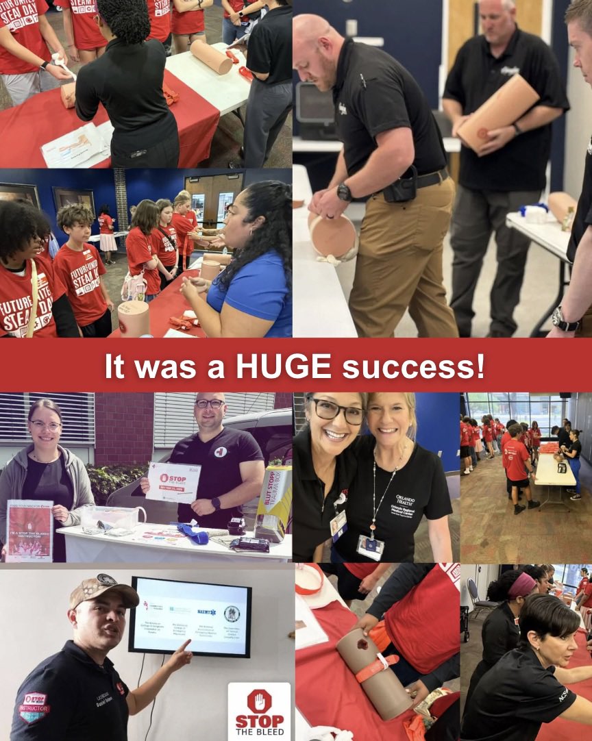StopTheBleed's tweet photo. We had an incredible #STOPTHEBLEEDDay this year!
We saw people across the nation and around the world get involved in this year’s STOP THE BLEED® Day activities. Thank YOU for supporting the STOP THE BLEED® campaign this year, we couldn’t do it without you! https://t.co/fyO8QZ8m56