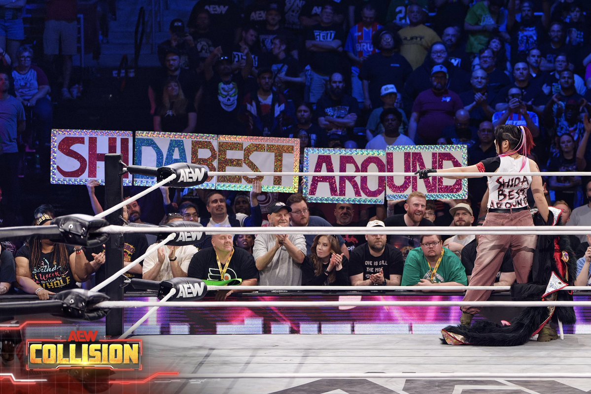 shidahikaru's tweet photo. SHIDA BEST AROUND 
Thank you for the love ❤️‍🔥
#AEWCollision https://t.co/od7lizLo9W