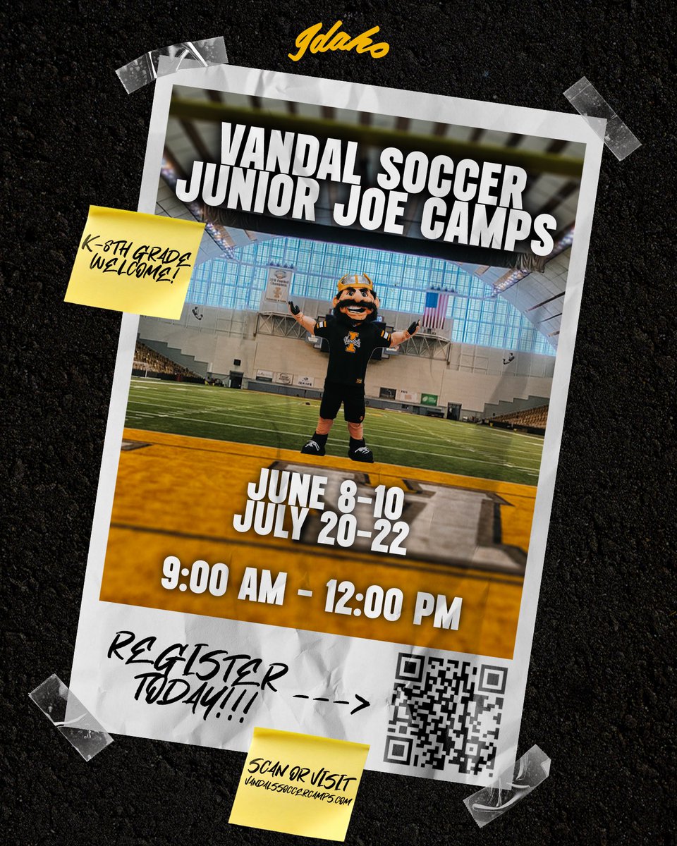Vandal_Soccer's tweet photo. Have you heard?

First Junior Joes camp is right around the corner 👀 https://t.co/xlSHDeAlbk