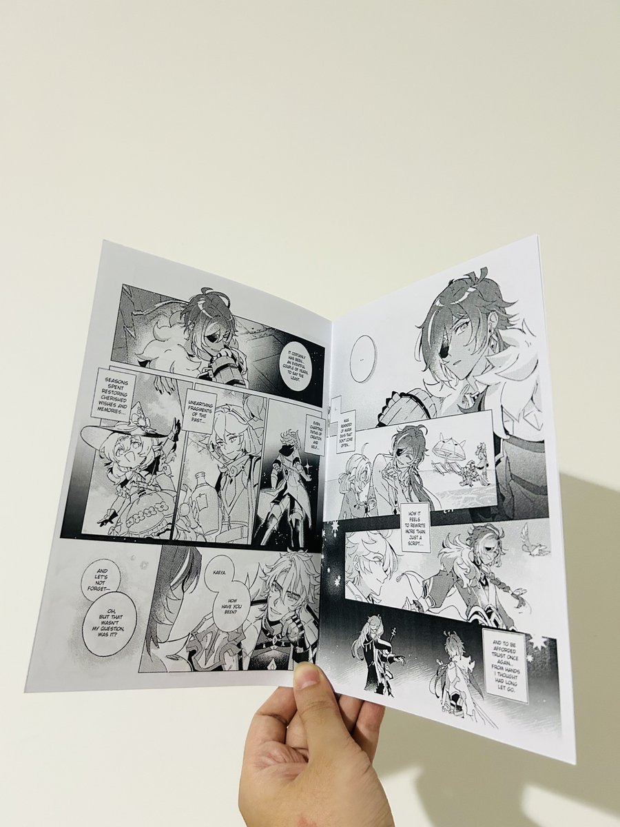 i'll have free short comic booklets of kaeya's bday comic available at my booth in dokomi!! ❄️

feel free to come visit and grab one ☺️ 