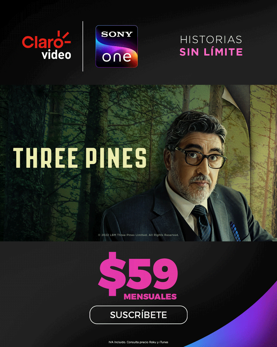ClaroVideoMx's tweet photo. Cada episodio te deja con más preguntas… y cero ganas de dejar de verla. 😨 ¡Suscríbete a #SonyOneEnClarovideo y dale PLAY a 𝗧𝗵𝗿𝗲𝗲 𝗣𝗶𝗻𝗲𝘀! 🔍 👀  https://t.co/f3viaAtDLt https://t.co/A31Sa4PDhv