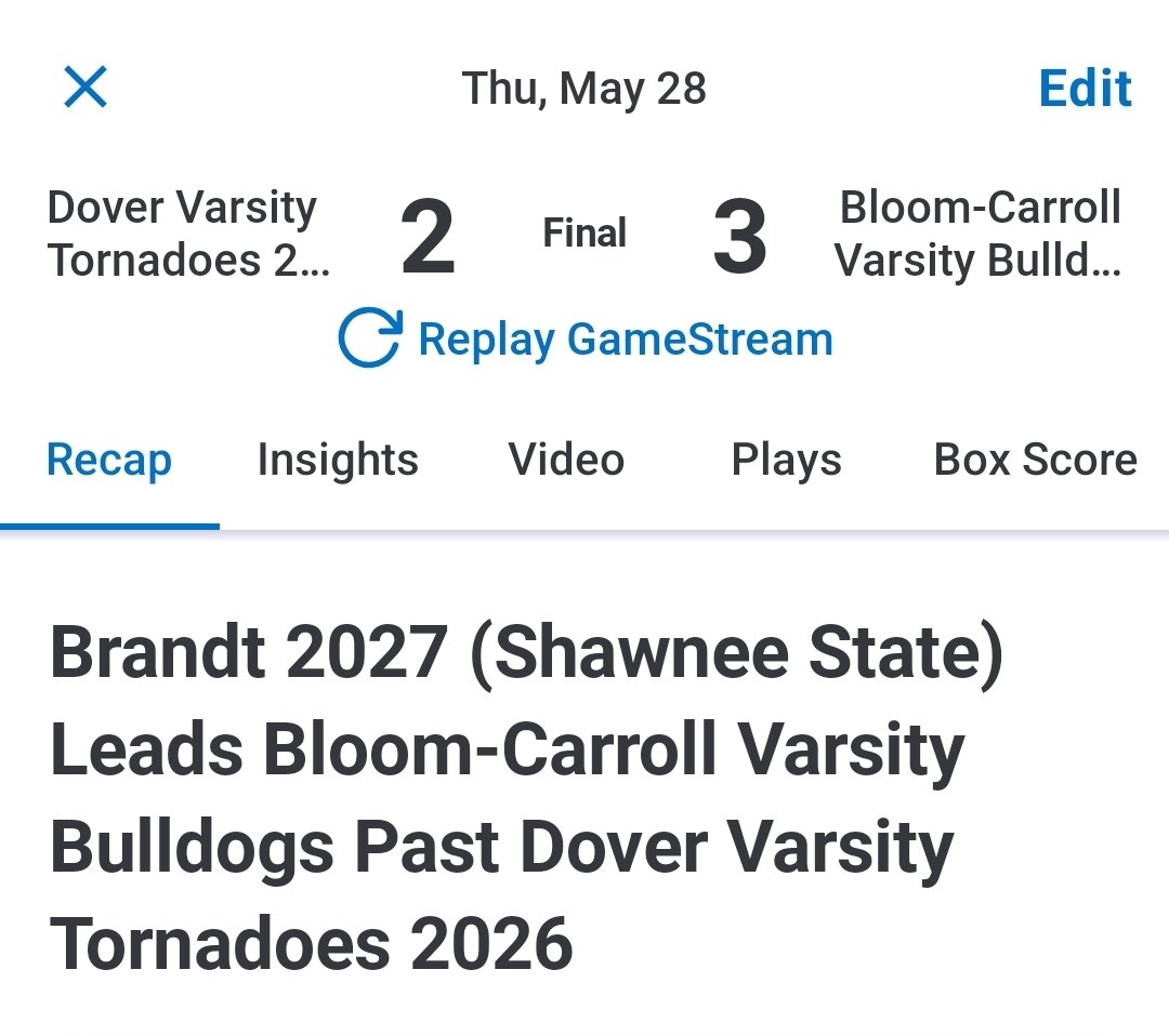 BCBulldogSB's tweet photo. Win #23!
Emma 12 K's/Win!1 hit/2 RBI
Madelyn 3 for 3
Maddi 2 hits and a HR @twil2323 @DispatchPreps @grover5675 @dp_dispatch @AshOhioSports03 https://t.co/G3Y0JXfZh7