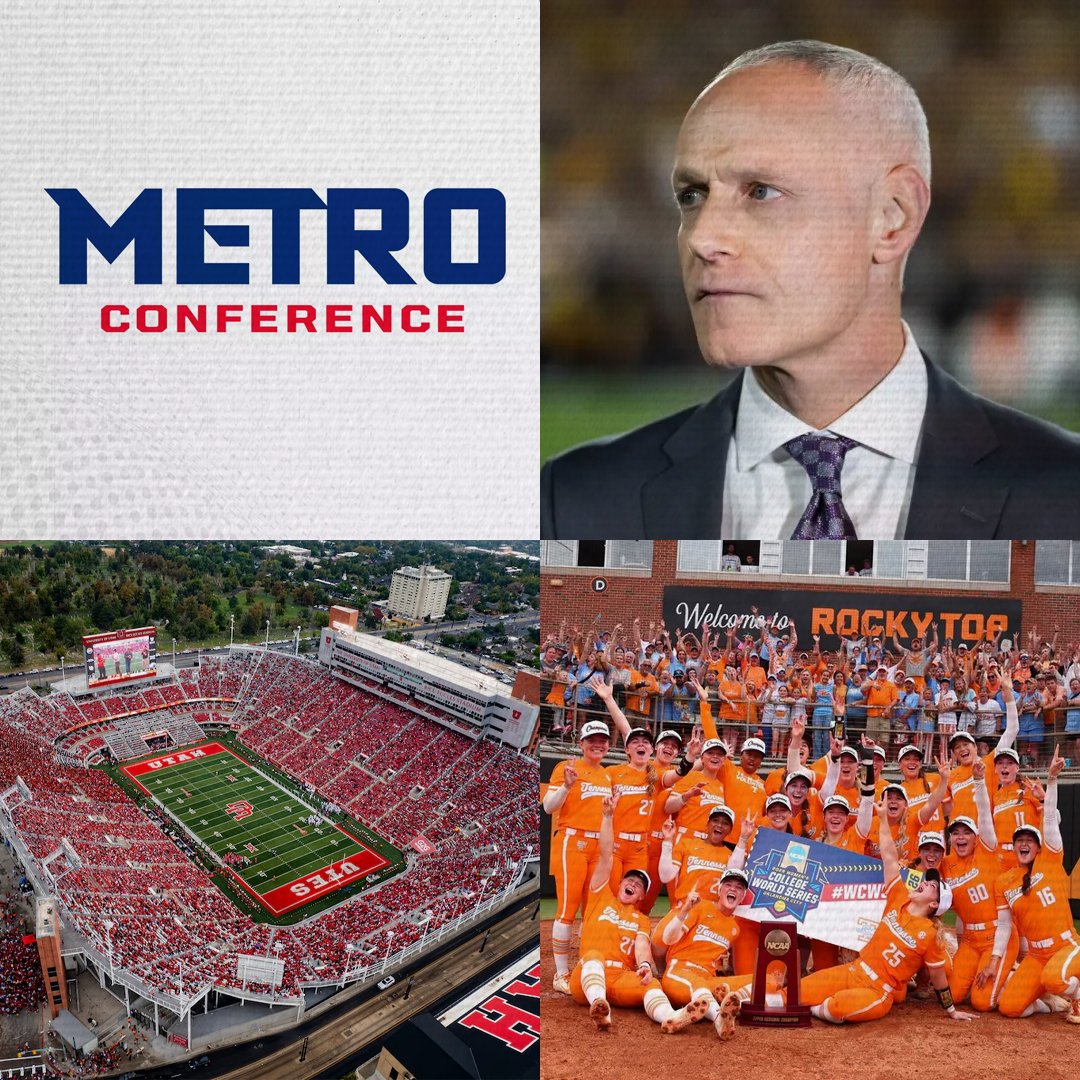 D1ticker's tweet photo. Top stories from today's Evening Standard:

➤ Hello Metro Conference
➤ @BIGEAST & Virginia Tech search updates
➤ Yormark on Big 12's international opportunities
➤ Auditor outlines “significant risks” with Utah’s Otro Capital deal
➤ @NCAASoftball Championship's continued growth

Read more: https://t.co/le2Yfza0JJ