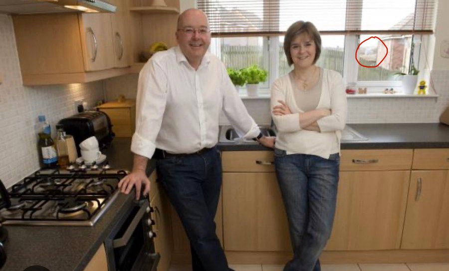 leighkeystone's tweet photo. I have no idea how you hide a £2k coffee machine in this kitchen. I can't hide a packet of custard creams in ours - I have to hide them under my jumpers in the wardrobe. It just doesn't add up, does it? https://t.co/0rXqMSMb1I